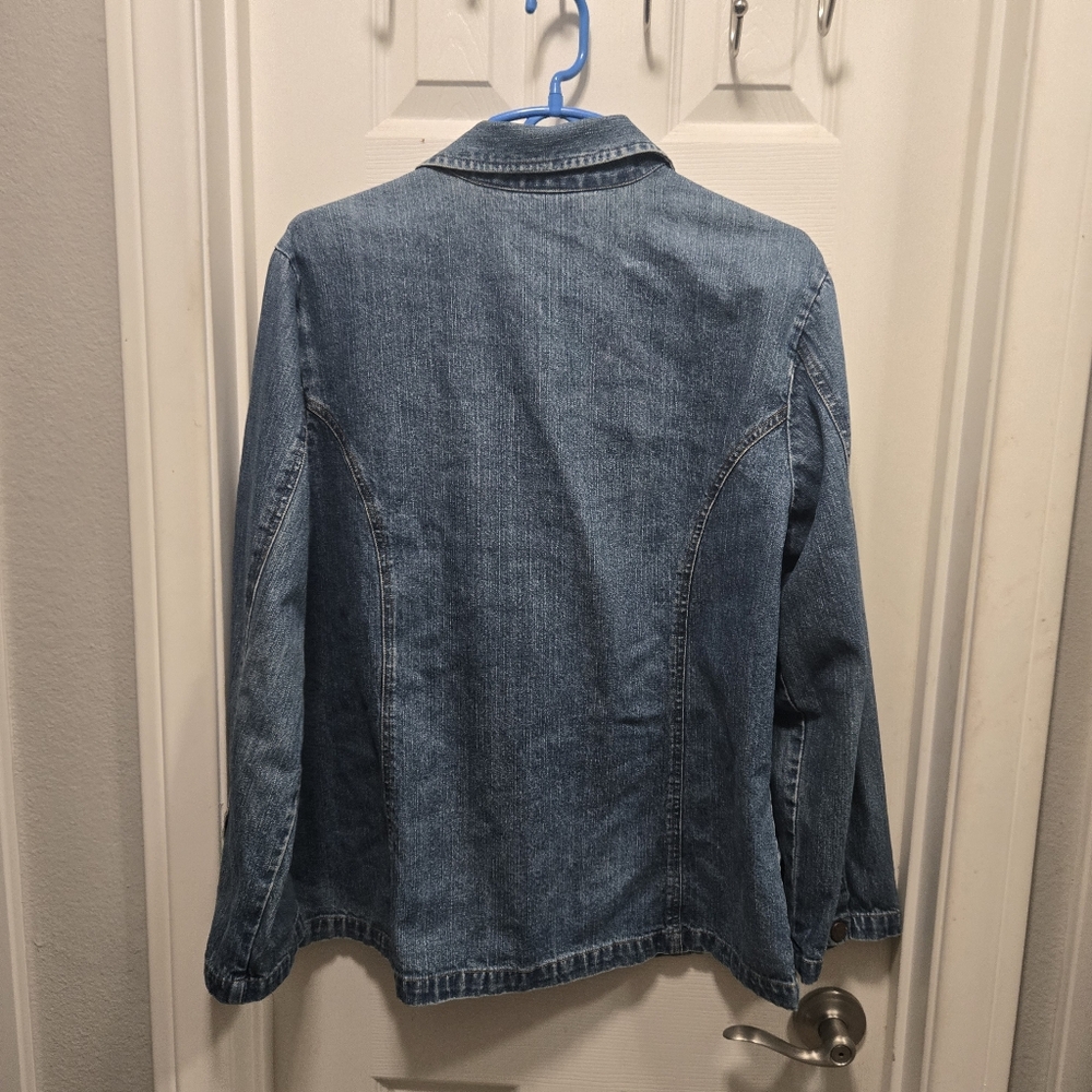 Bill Blass Vintage Denim Blazer Size L - Picture 3 of 7